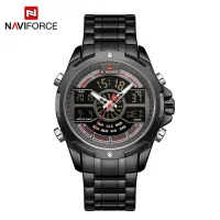 NAVIFORCE NF9170 Top Brand Fashion Luxury Dual Display Sports Quartz Watches Mens Waterproof Wristwatch